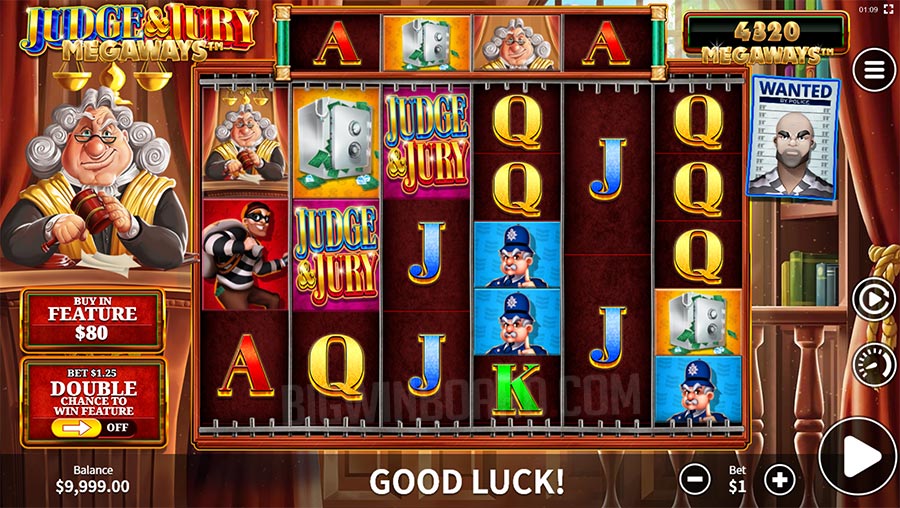 Judge and Jury Megaways slot